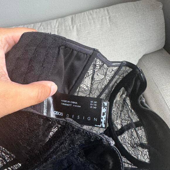 Asos black corset top corset top - Picture 4 of 5